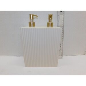 NEW 2 in 1 Pump Lotion Soap Dispenser White